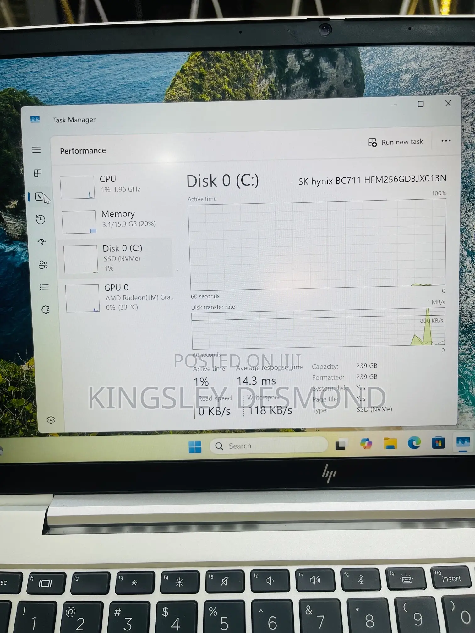 Laptop HP EliteBook 845 G8 16GB AMD Ryzen 5 SSD 256GB