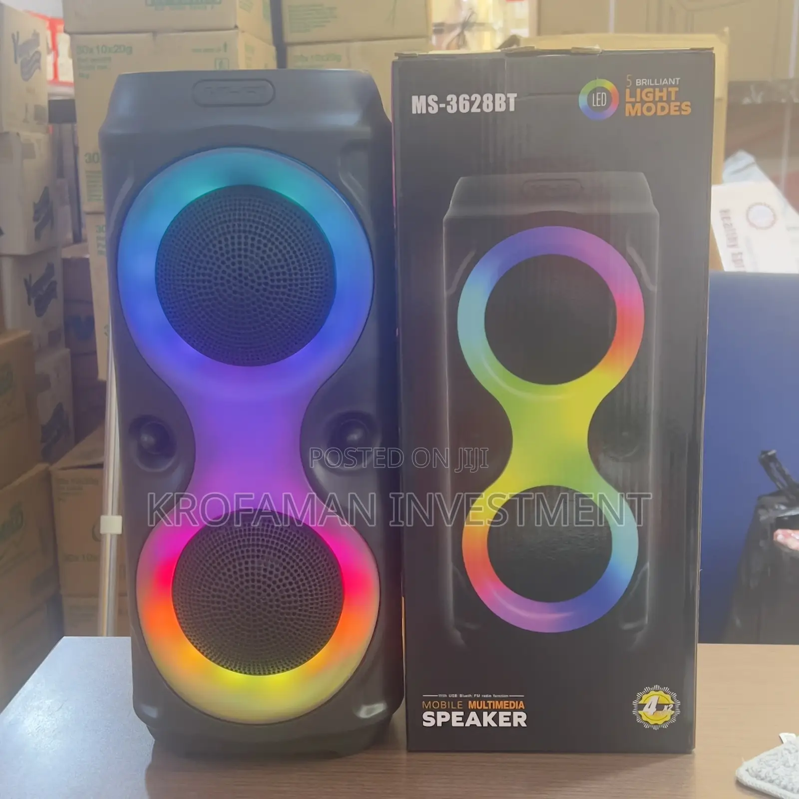 Bluetooth Speaker With Led