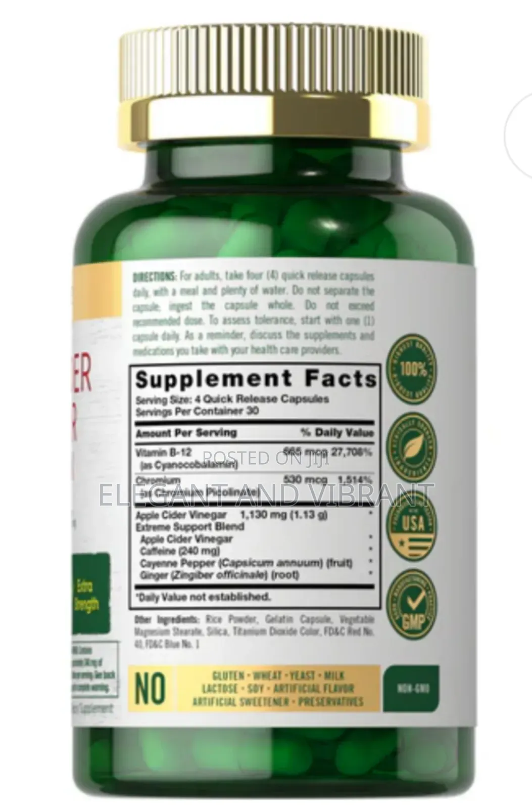 Apple Cider Vinegar | 120 Capsules