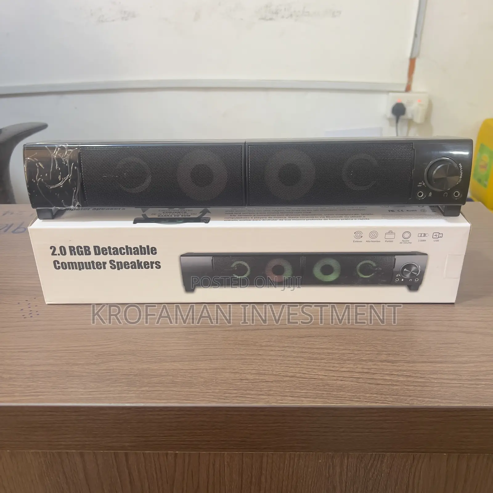 Detachable Computer Speakers With Led