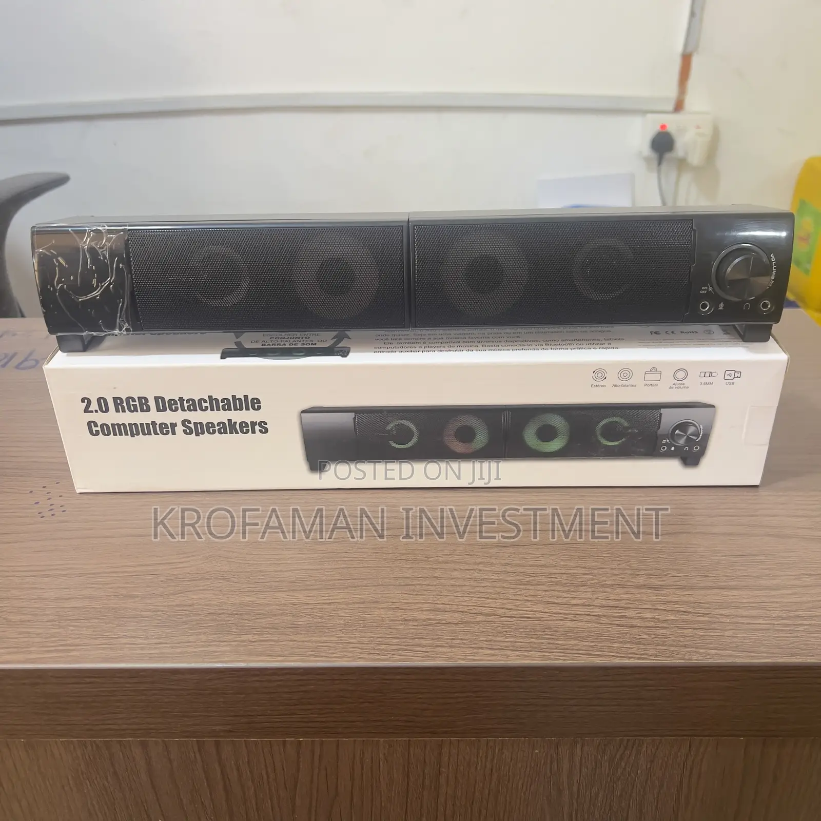Detachable Computer Speakers With Led