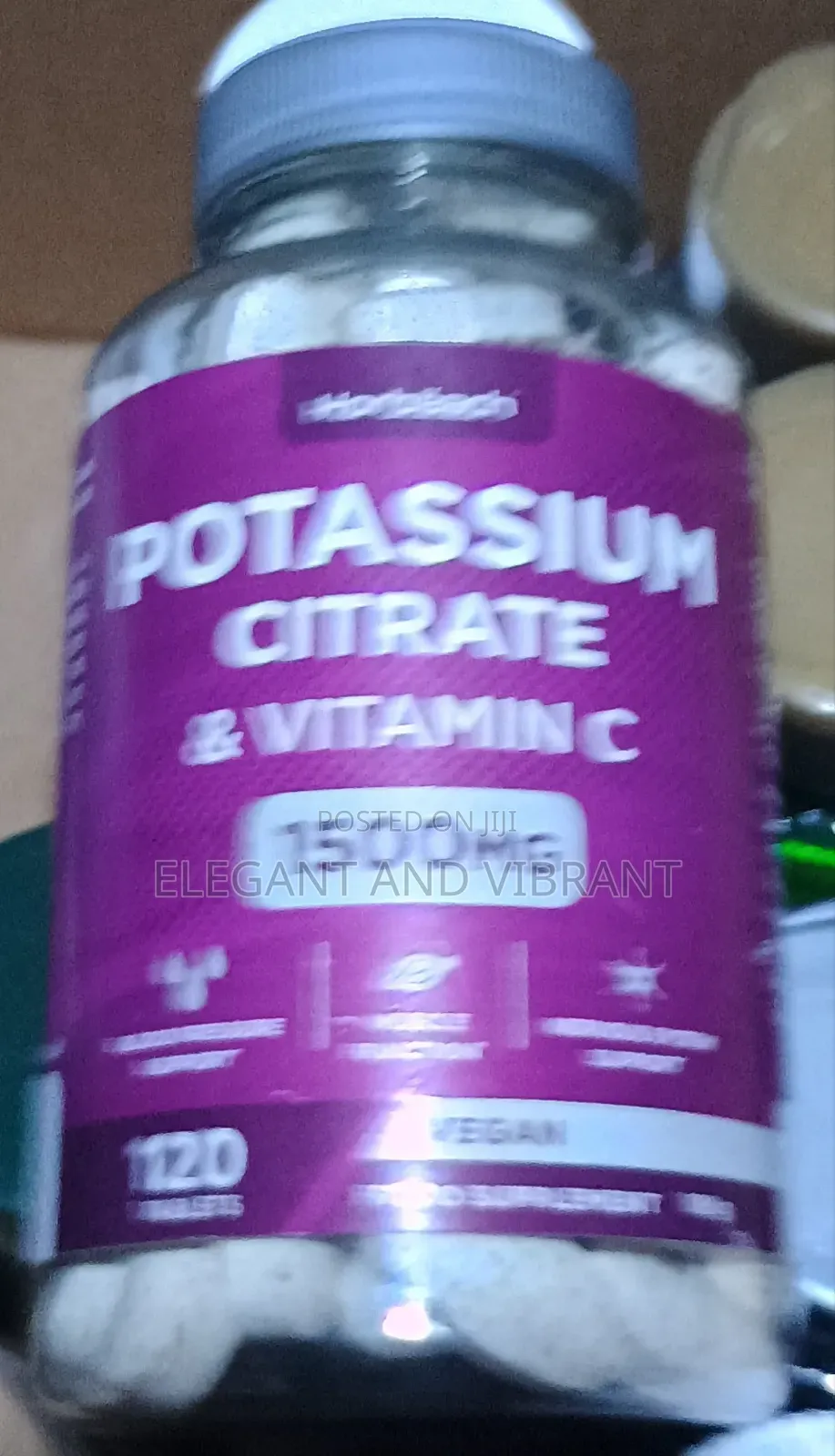 Potassium Citrate 1500 Mg With Vitamin C | 120 Capsules