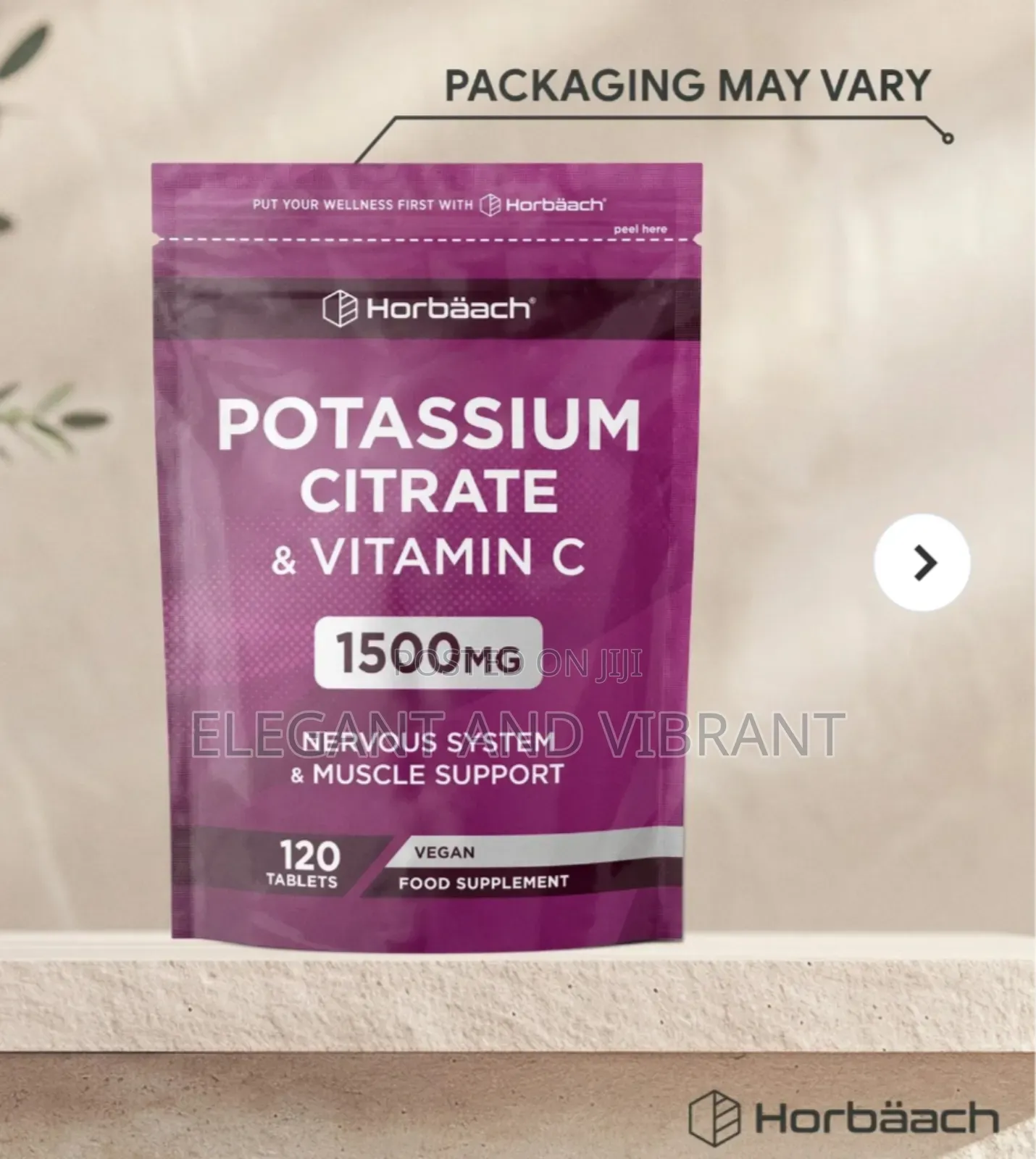 Potassium Citrate 1500 Mg With Vitamin C | 120 Capsules