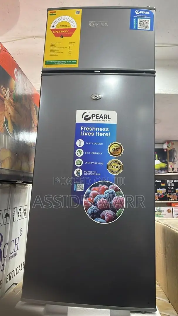 Perl 81l Double Door Fridge