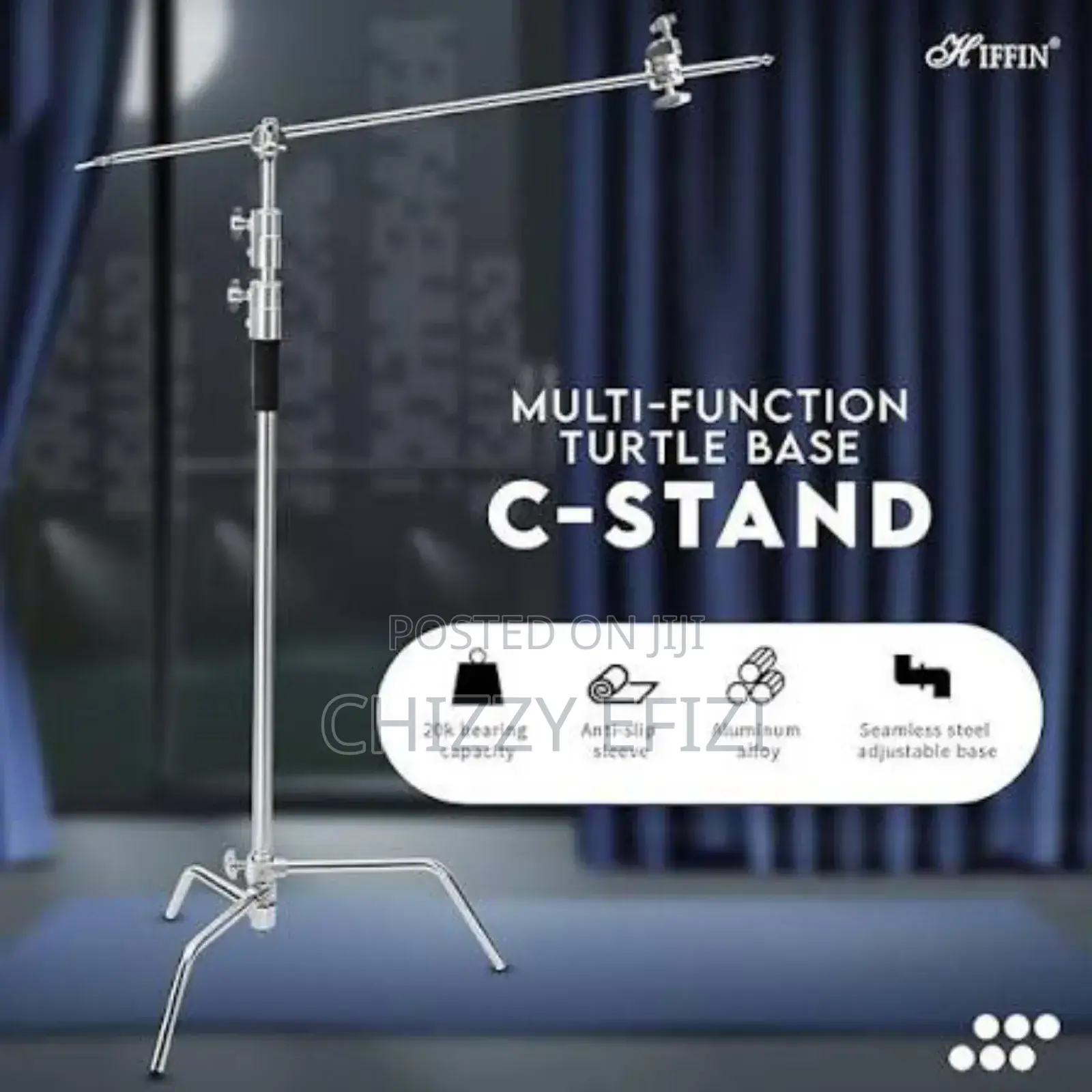 Digitek Heavy Duty Light C-stand – Strong, Adjustable Studio Ready