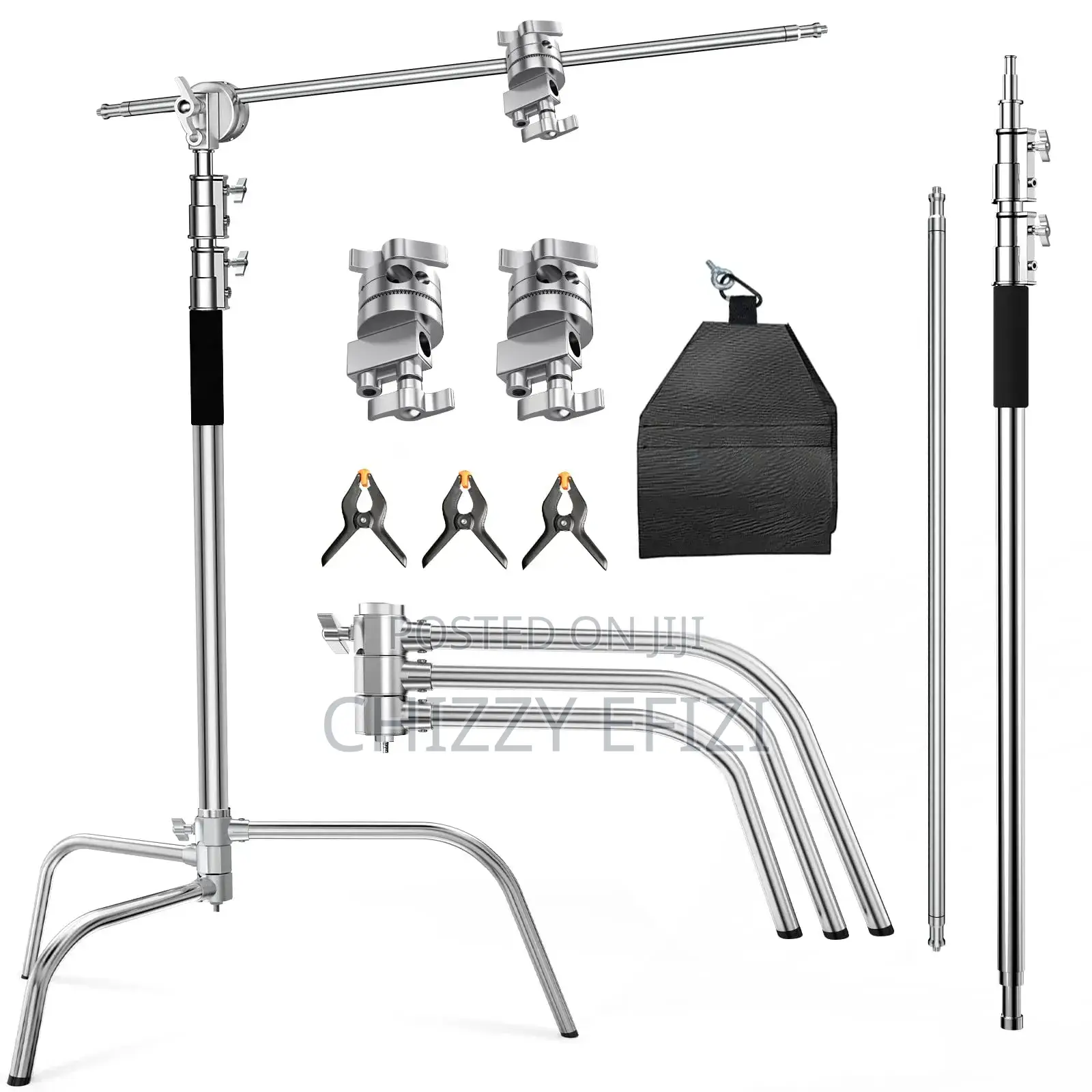 Digitek Heavy Duty Light C-stand – Strong, Adjustable Studio Ready
