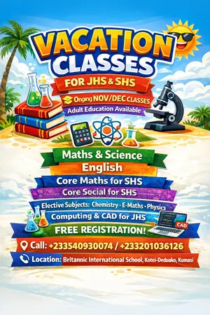 Excellent Classes for Upper Primary, Jhs, SHS and Nov/Dec