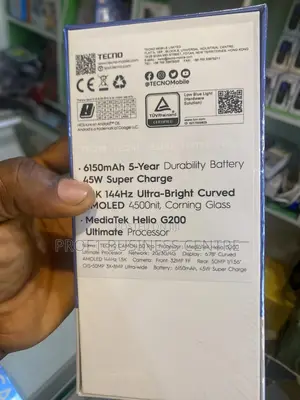 New Tecno Camon 50 Pro 256 GB Black