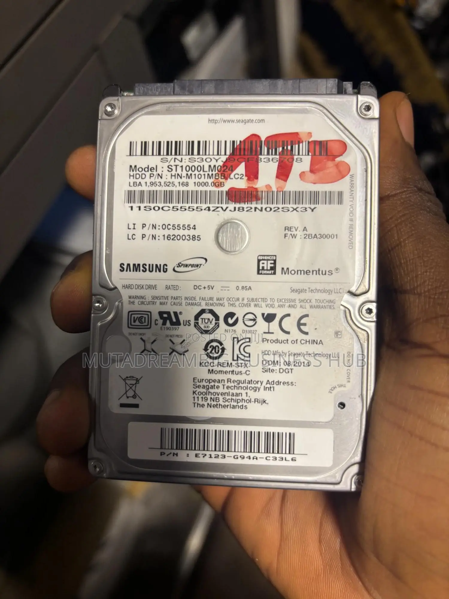 1tb HDD Laptop