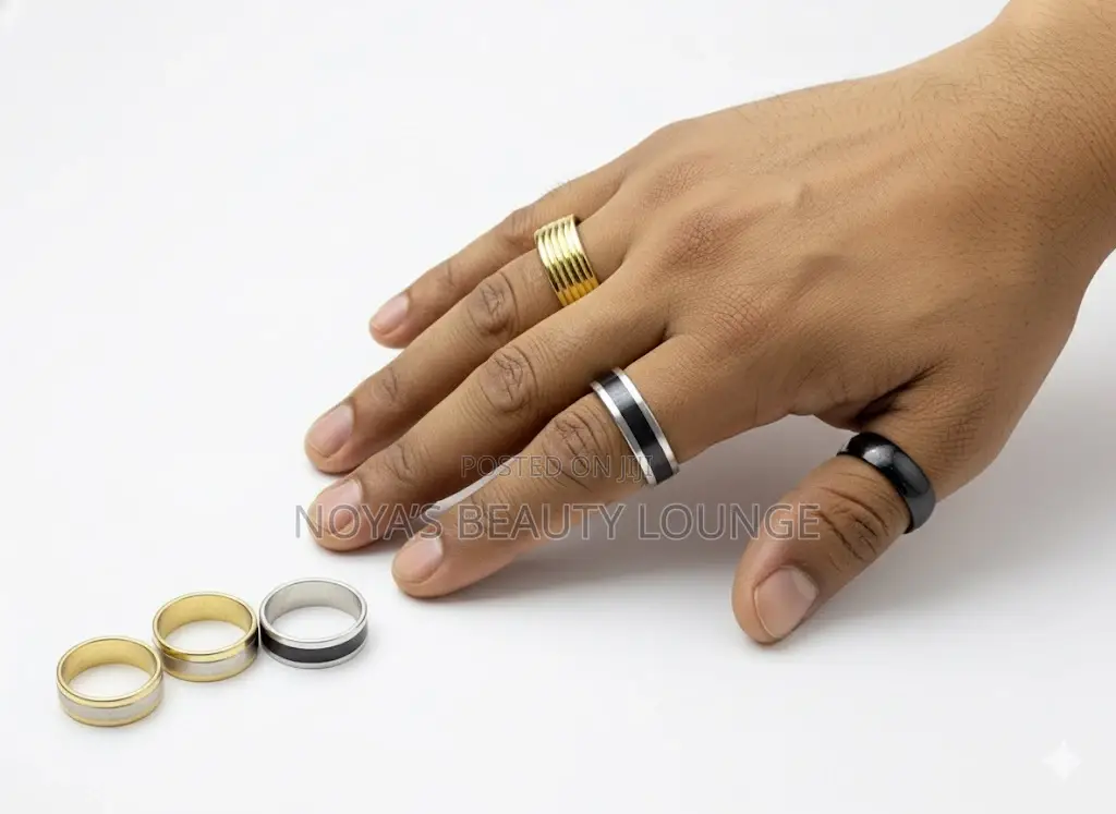 5 in 1 Men Stainless Ring