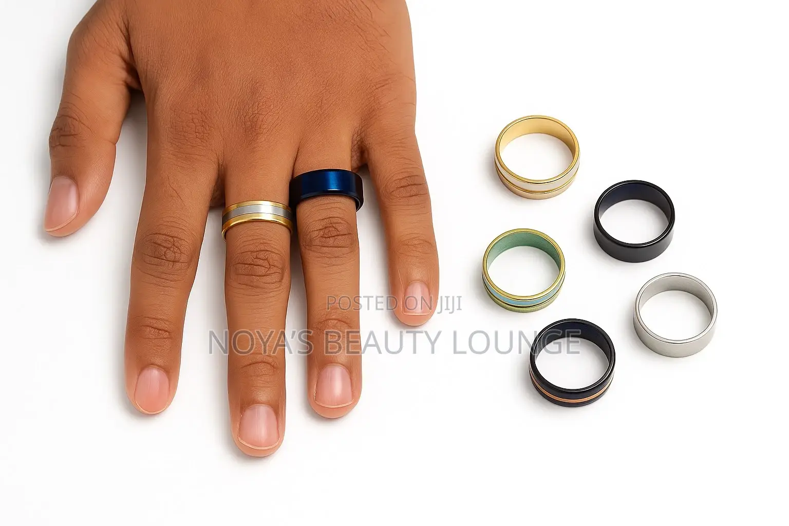 5 in 1 Men Stainless Ring