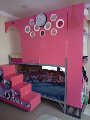 Modern Double Decker Kids Bed With Storage