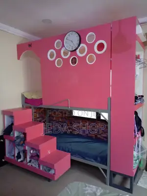 Modern Double Decker Kids Bed With Storage
