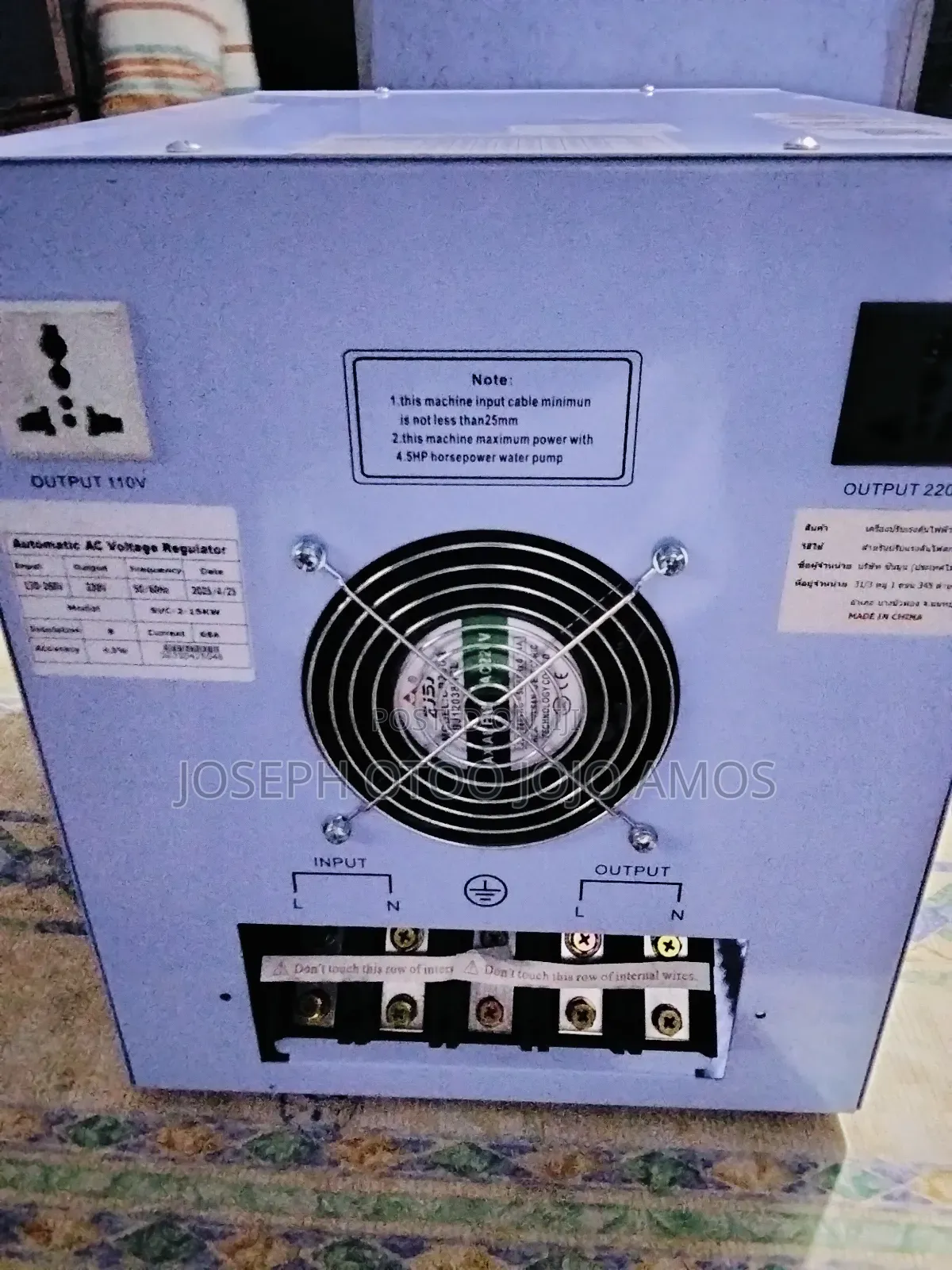 15 Kva Automatic Servo Voltage Stabilizer