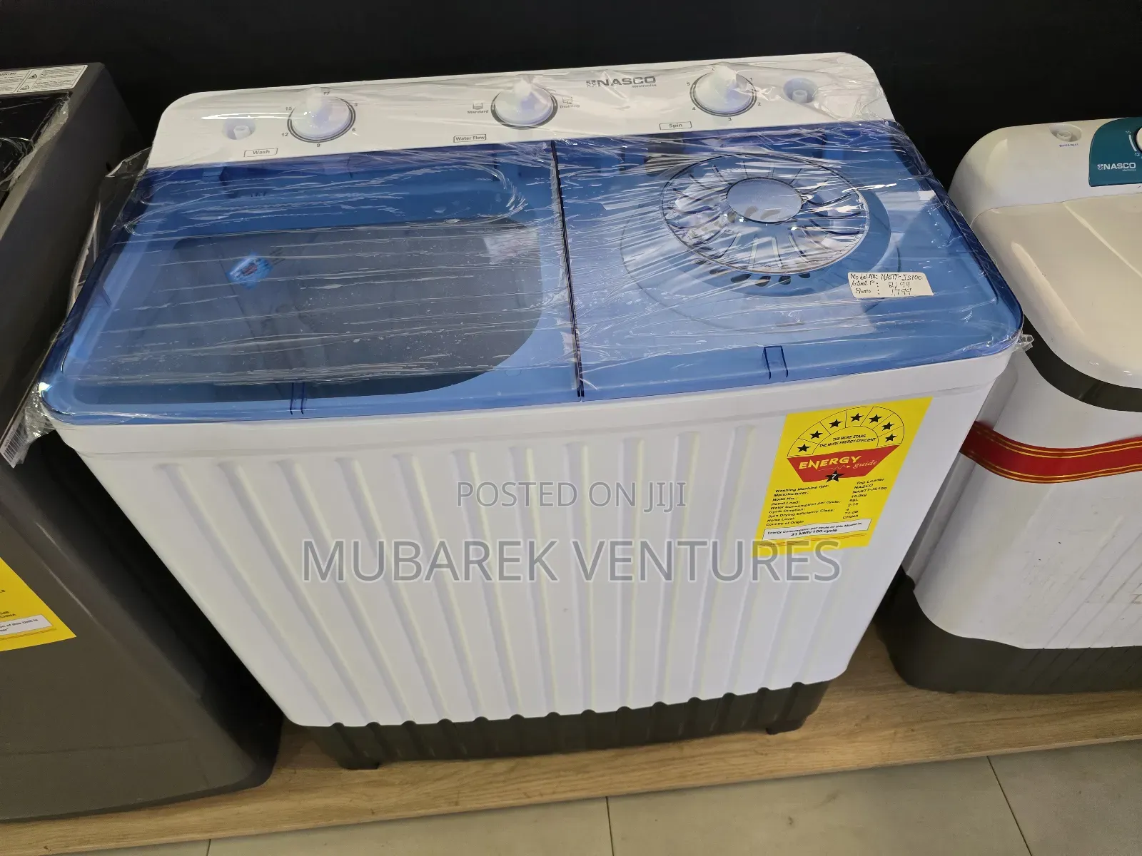 Nasco 10kg Twinload Semi Automatic Washing Machine