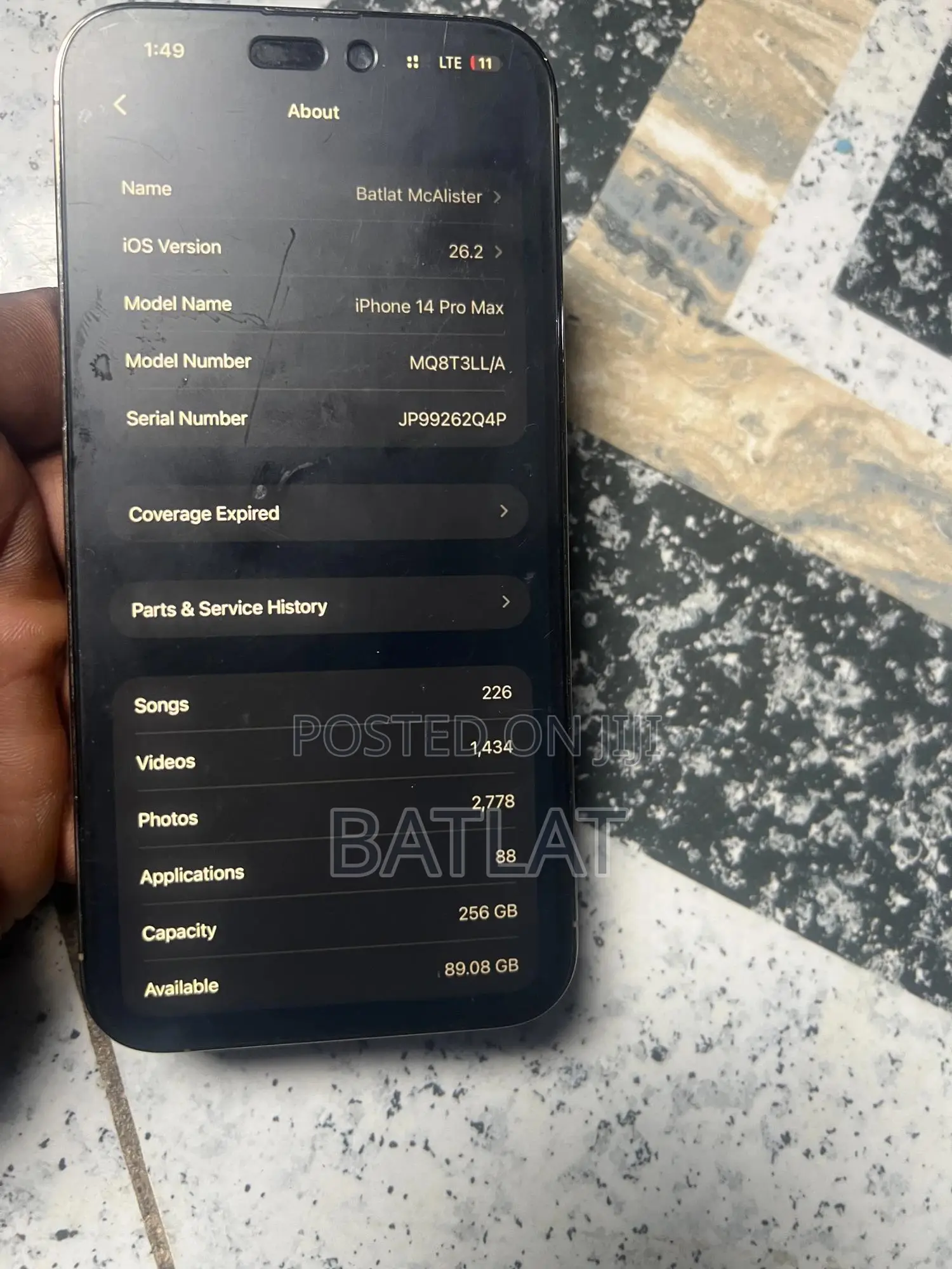 Apple iPhone 14 Pro Max 256 GB Gold