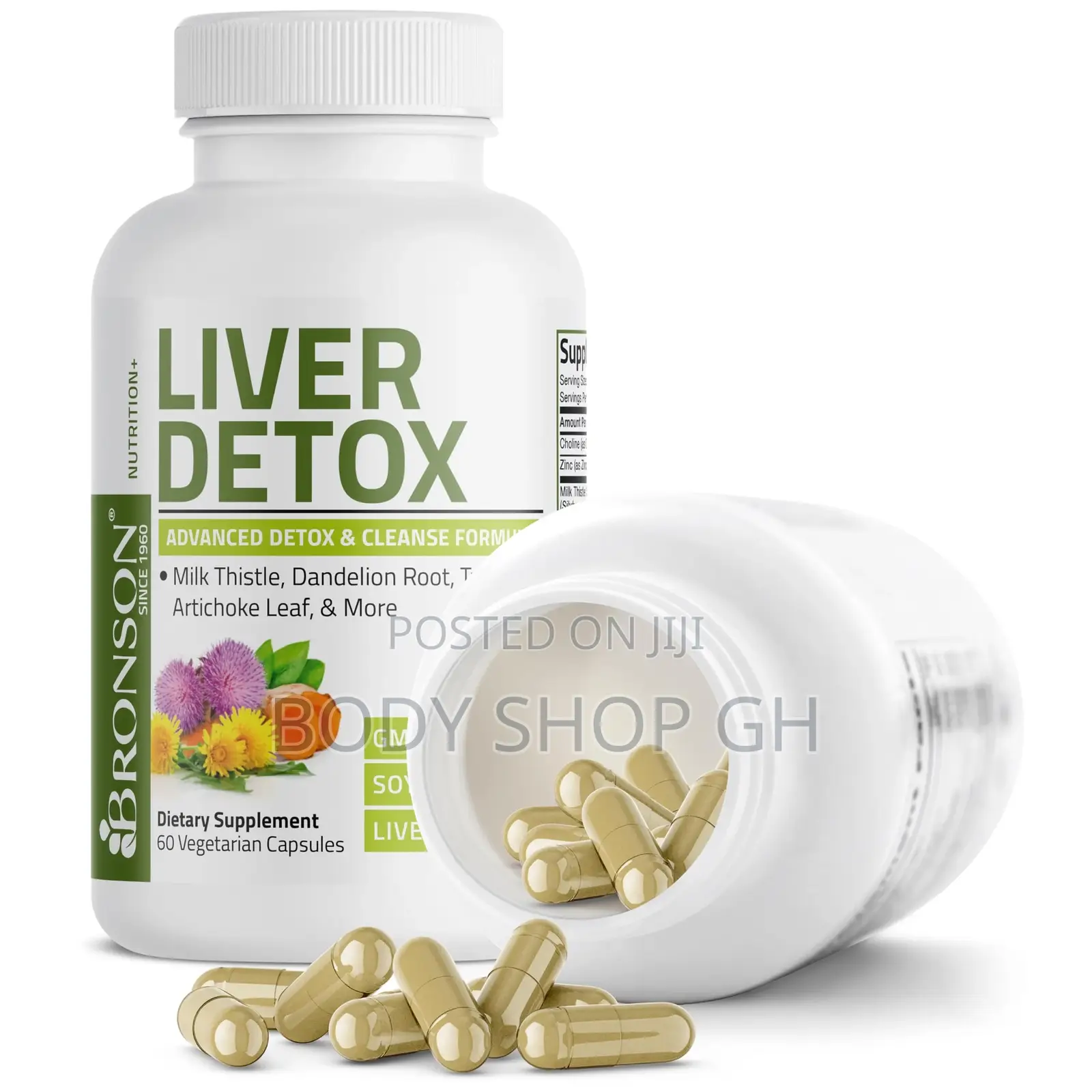 Liver Detox Formula -With Milk Thistle, Dandelion, Turmeric, Artichoke