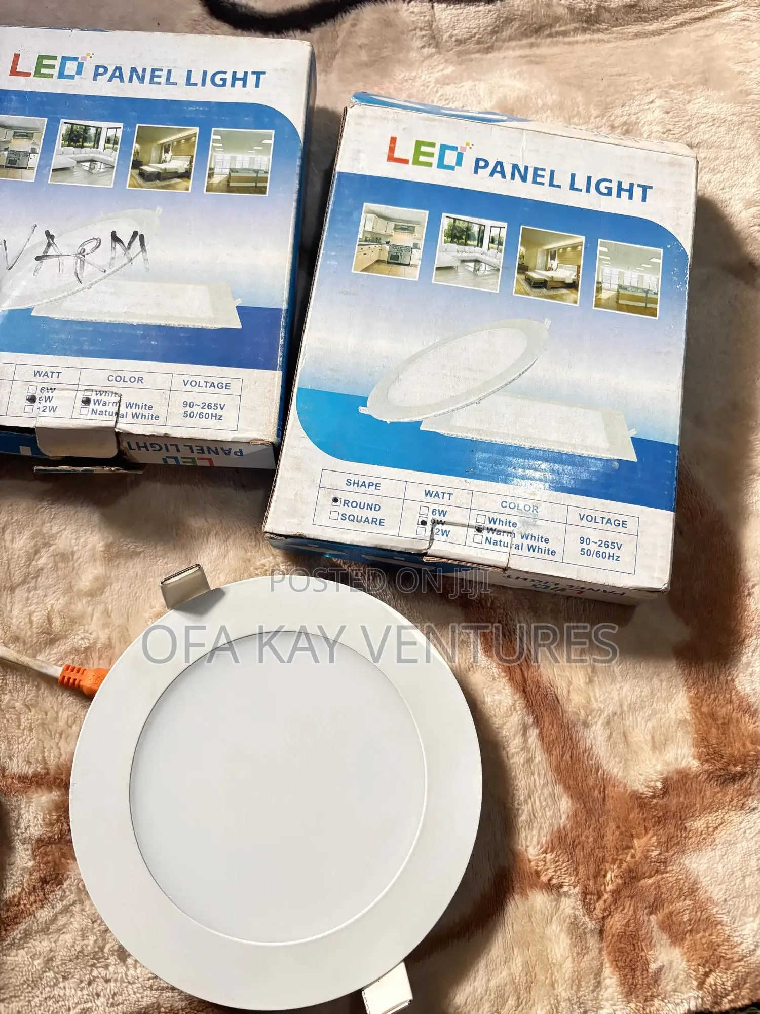 9w Warm Led Panel Light Saves Energy