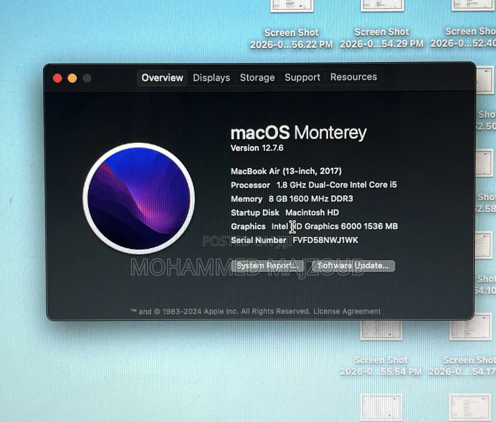 Laptop Apple MacBook Air 2017 8GB Intel Core i5 SSD 128GB