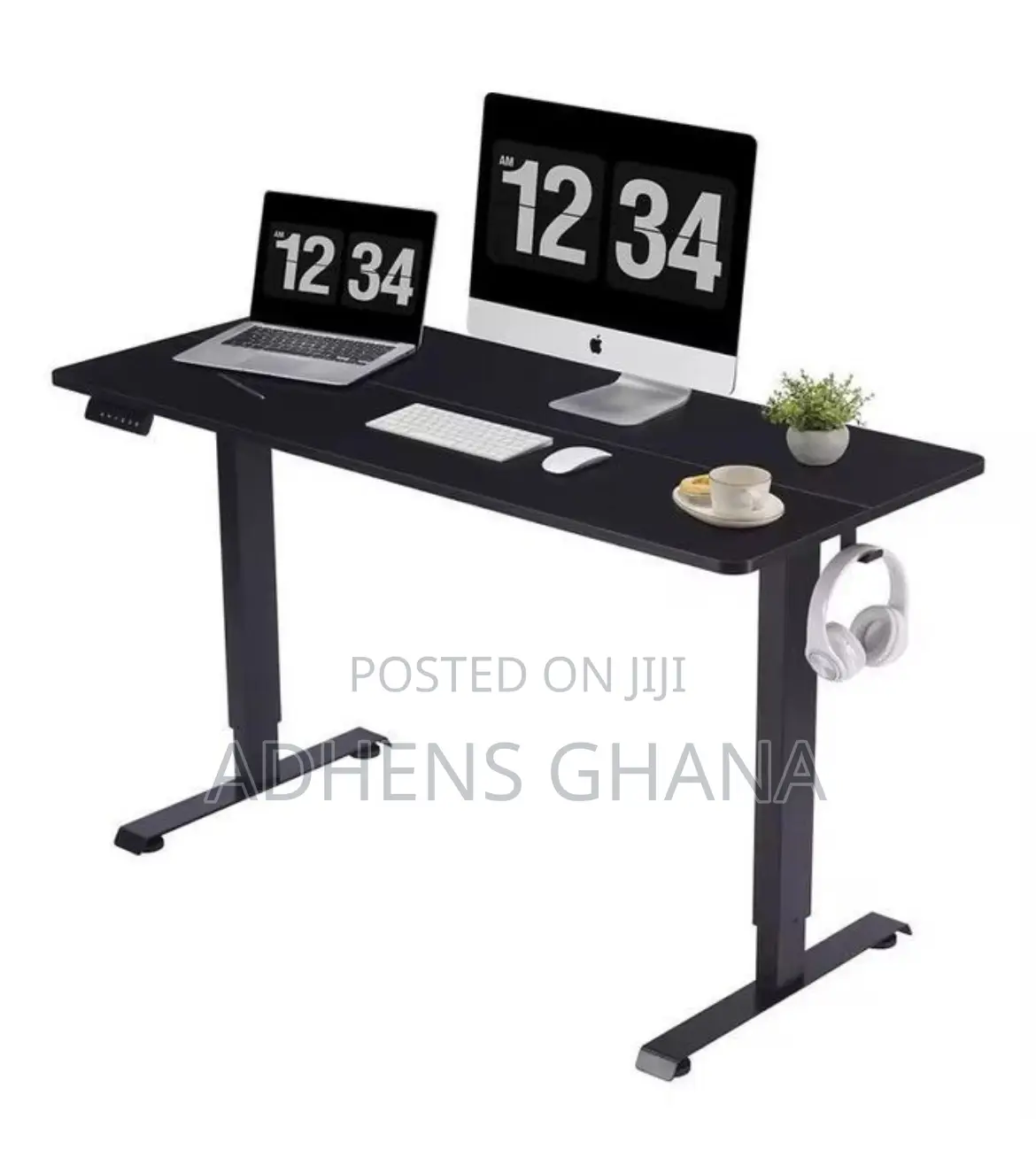 Electric Height Adjustable Desk Gaming 48”X24”/120cm By 60cm