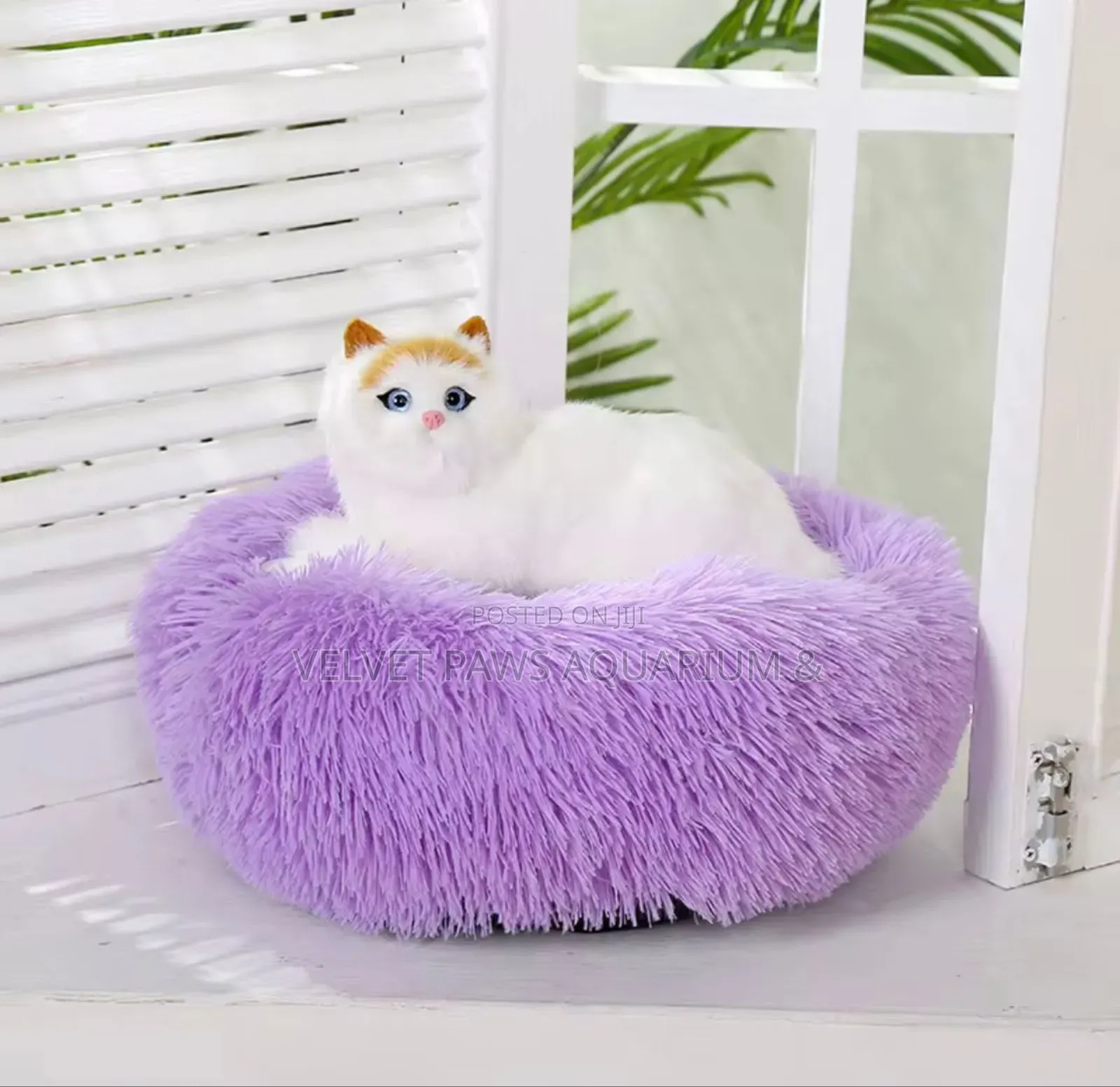 Fluffy Round Dog And Cat Bed