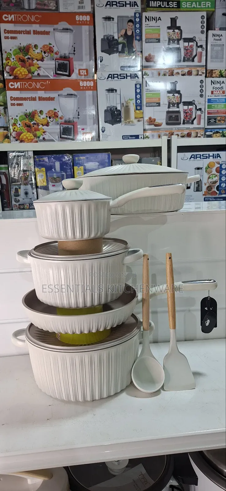 Uakeen 5pcs Die-Cast Cookware Set