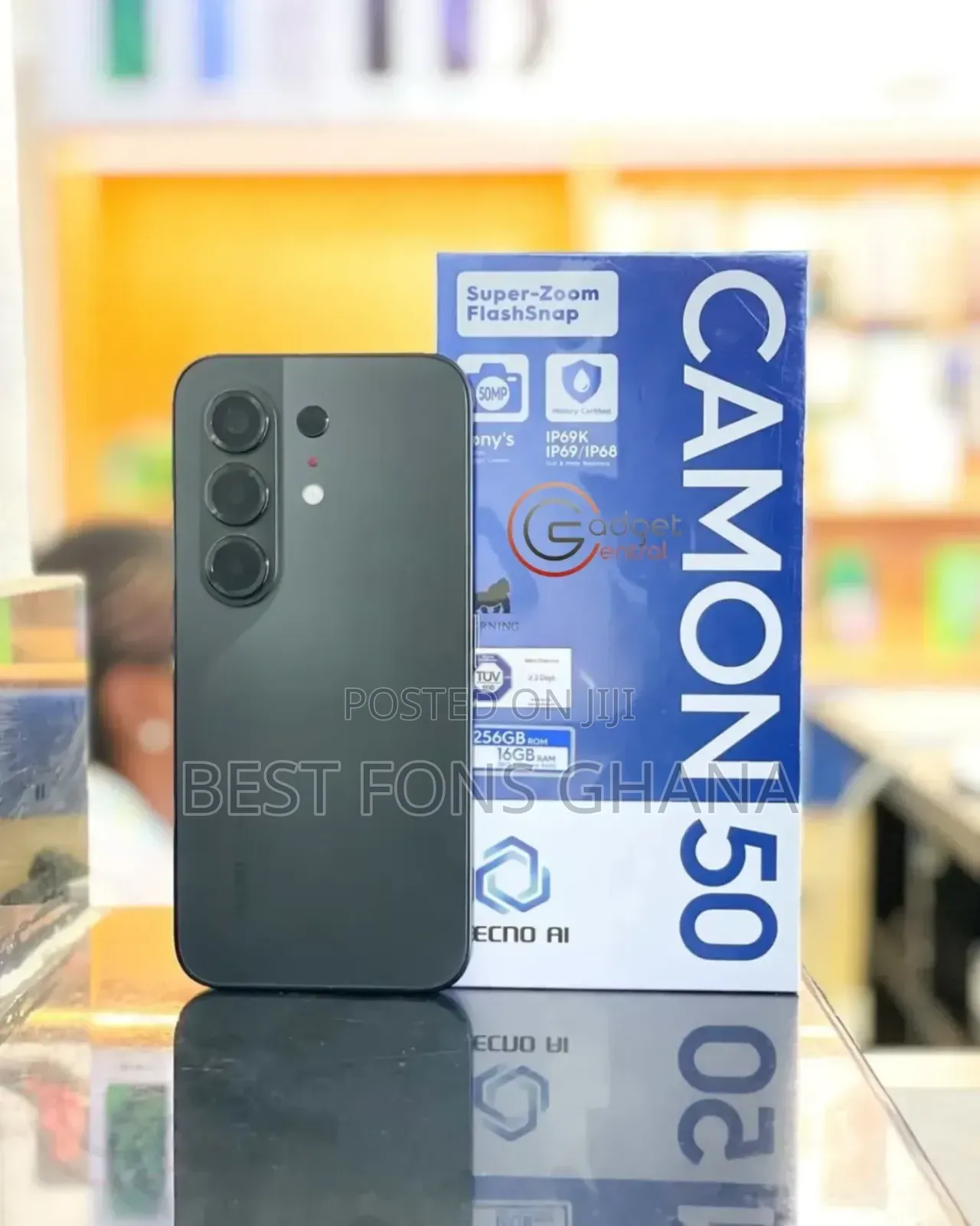 New Tecno Camon 50 256 GB Black