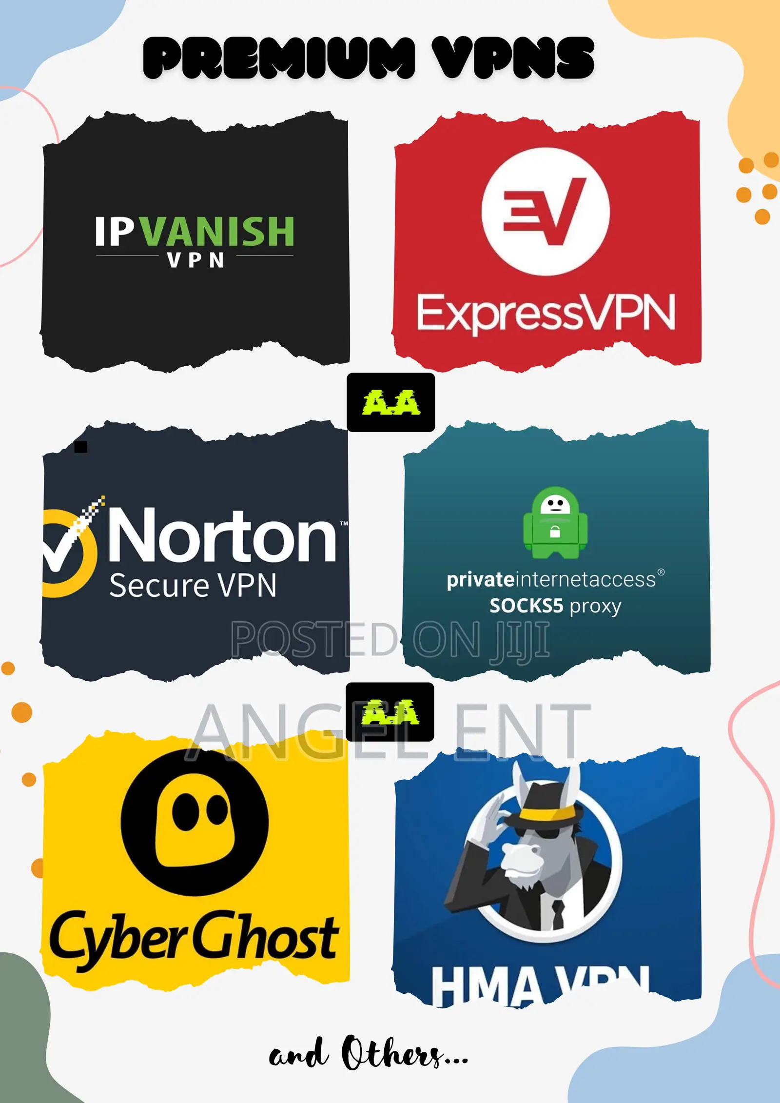 Pia/Ipvanish/Hma VPN