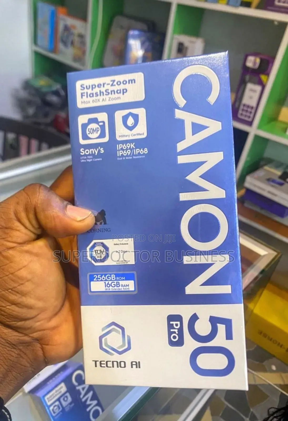 New Tecno Camon 50 Pro 256 GB Black