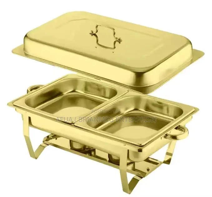 Chafing Dish (Gold And Silver With Compartments )