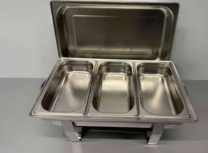 Chafing Dish (Gold And Silver With Compartments )