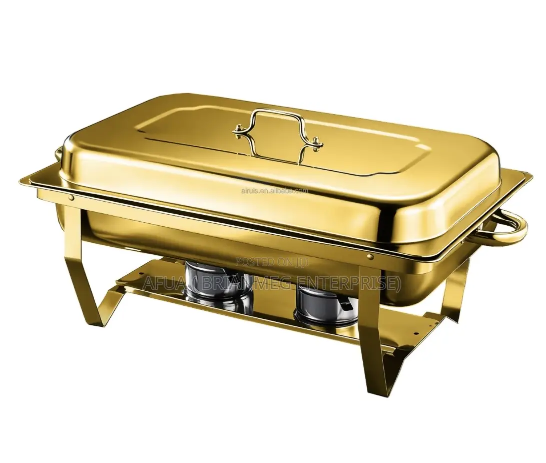 Chafing Dish (Gold And Silver With Compartments )