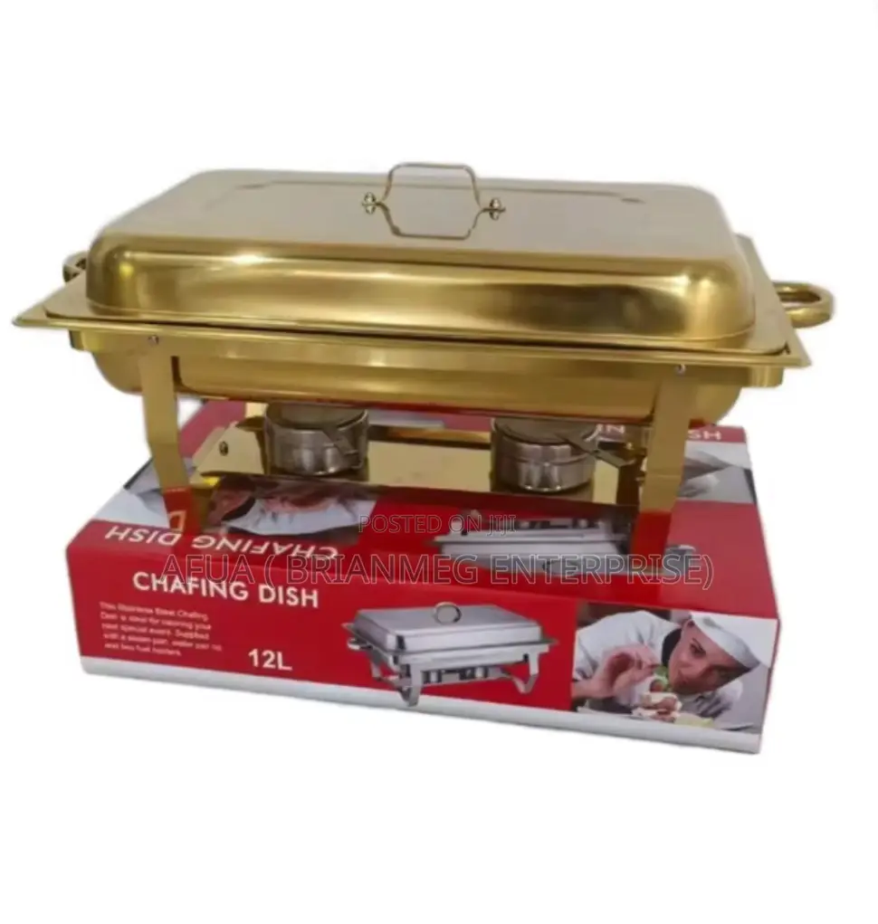 Chafing Dish (Gold And Silver With Compartments )