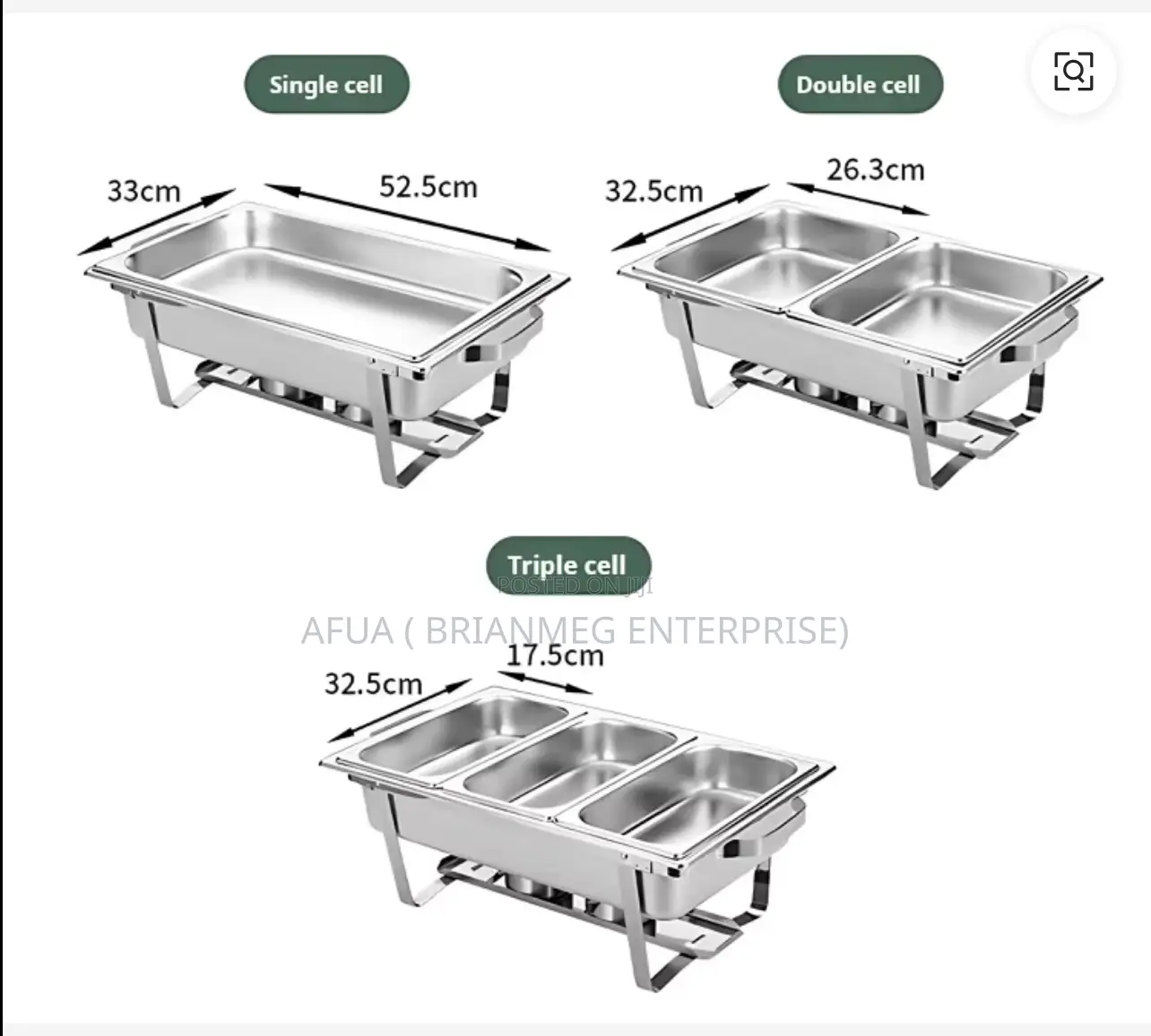 Chafing Dish (Gold And Silver With Compartments )