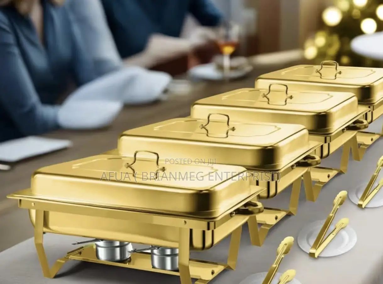 Chafing Dish (Gold And Silver With Compartments )
