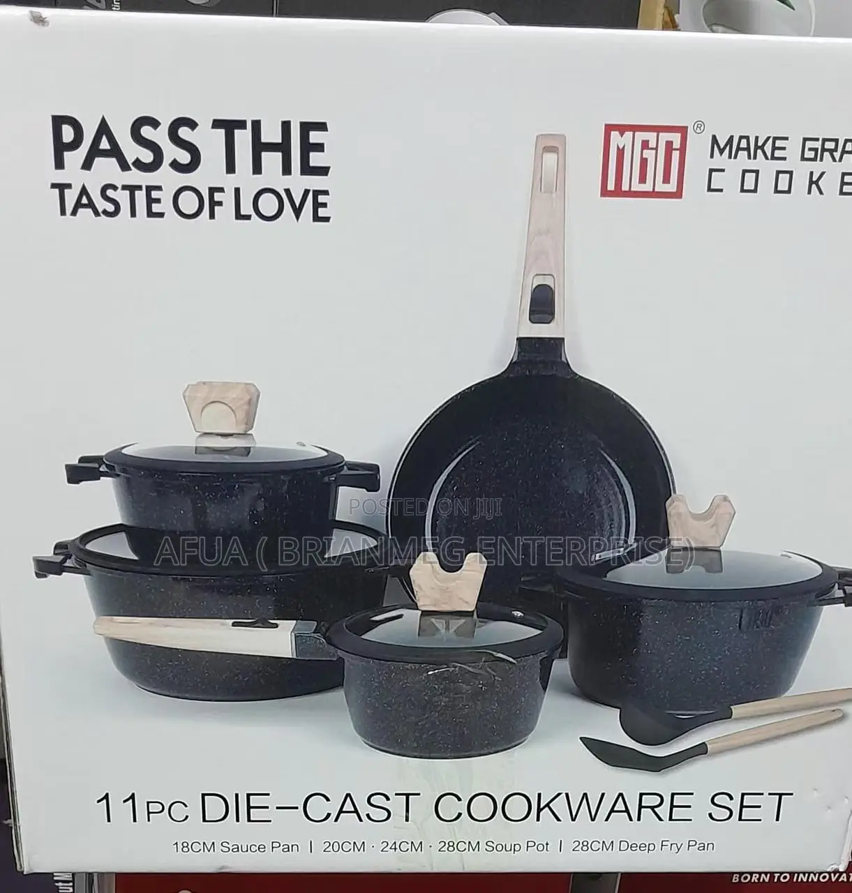MGG 11pis Die-Cast Nonstick Cookware