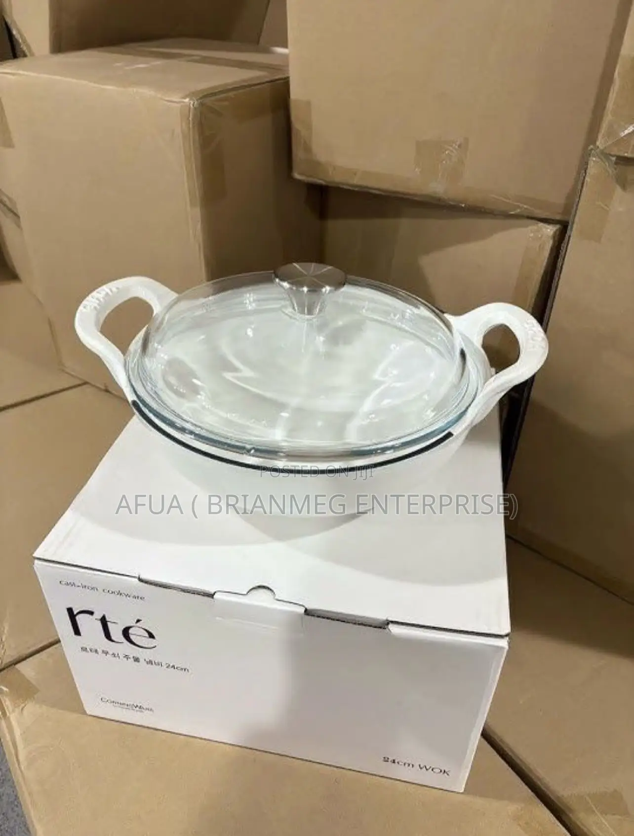 Cast Iron Cookware With Glass Lid (24cm)