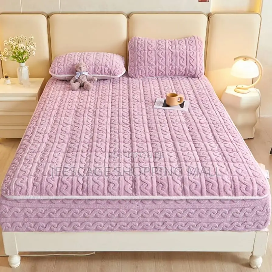 Warm Velvet Mattress Protector Thickened Cotton Mattress Cover