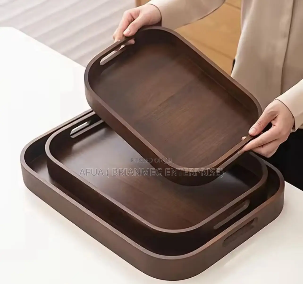 3in1 Luxury Wooden Tray