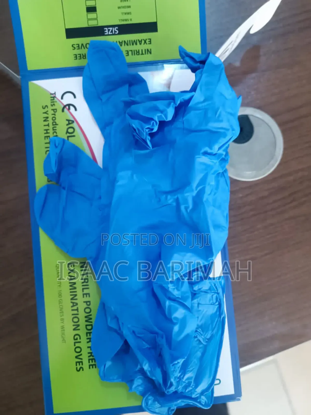 Blue Vinyl Nitrile Disposal Blend Gloves - 100pc