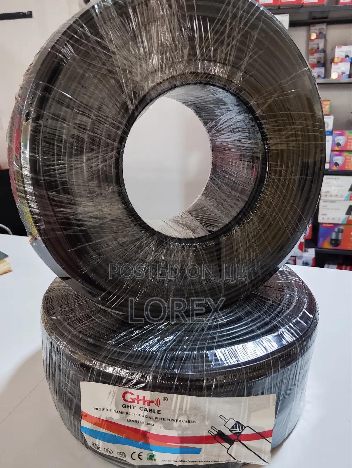 Coaxial Cable GHT 100m Rg59 With Power