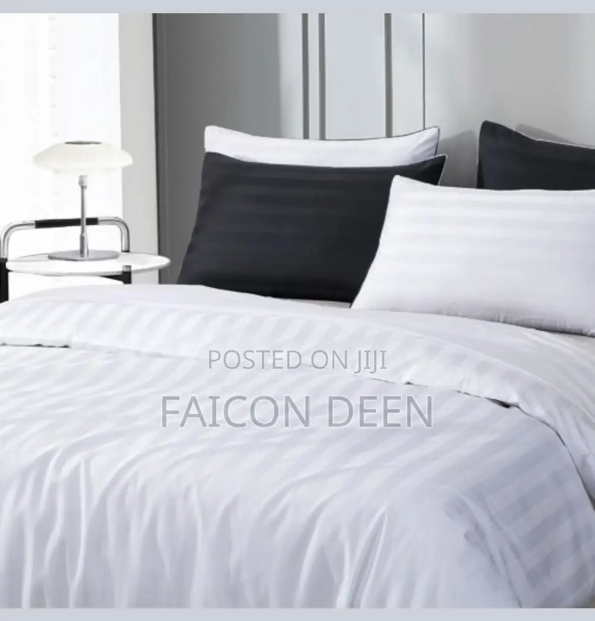 White Cotton Duvet Cover Only ;Timeless Hotel Look