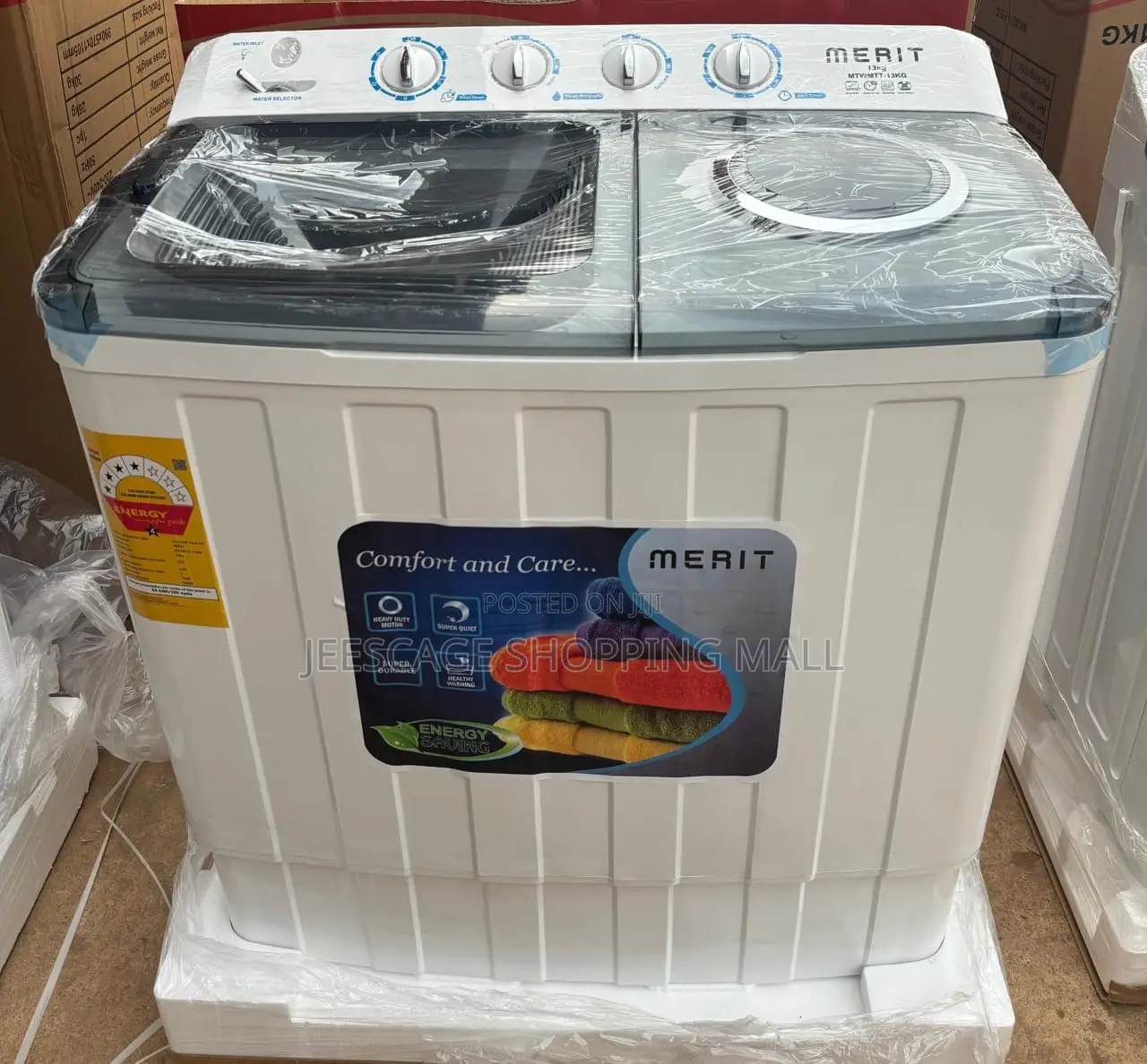 Merit 13kg Twin Tub Washing Machine. Capacity: 13kg Washing Capacity