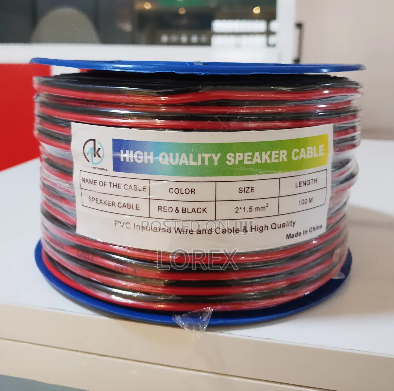 Ak Speaker Cable 2 Core 2*1.5mm 100m High Quality Cable