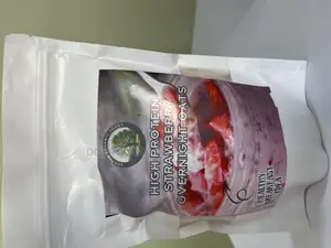 High Protein Strawberry Overnight Oats