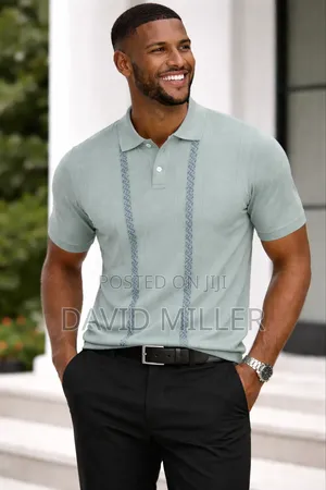Knitted Polo T Shirt