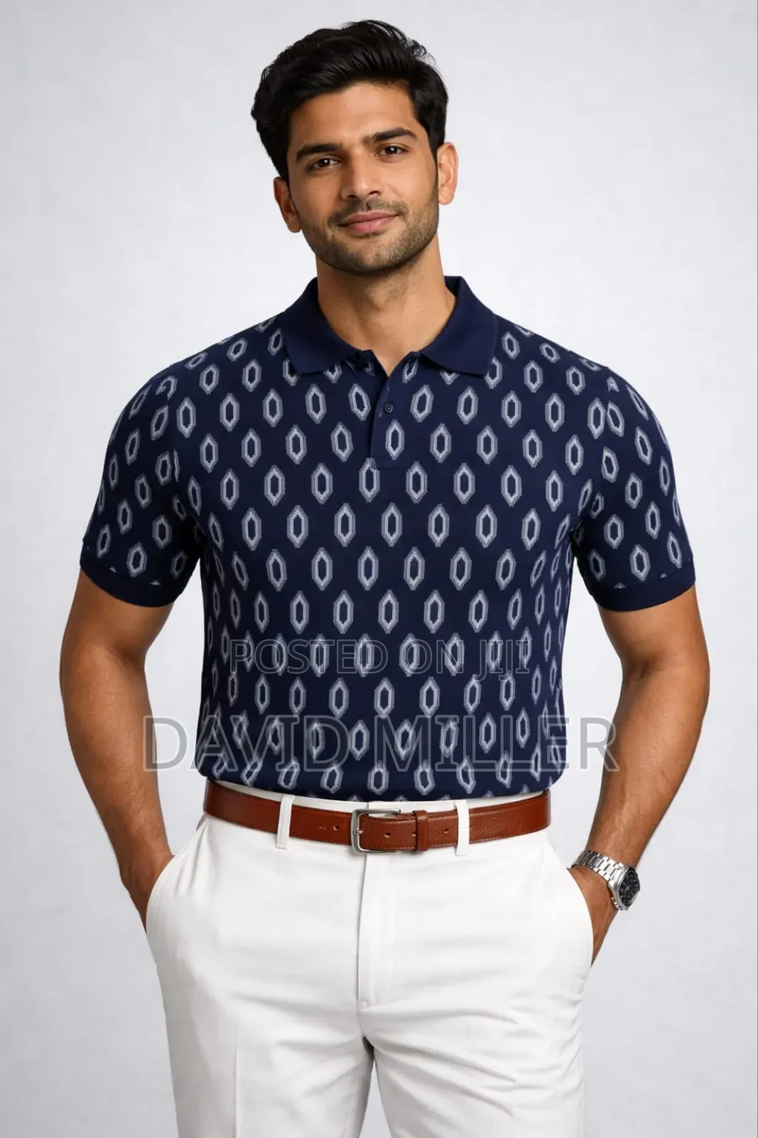 Knitted Polo T Shirt