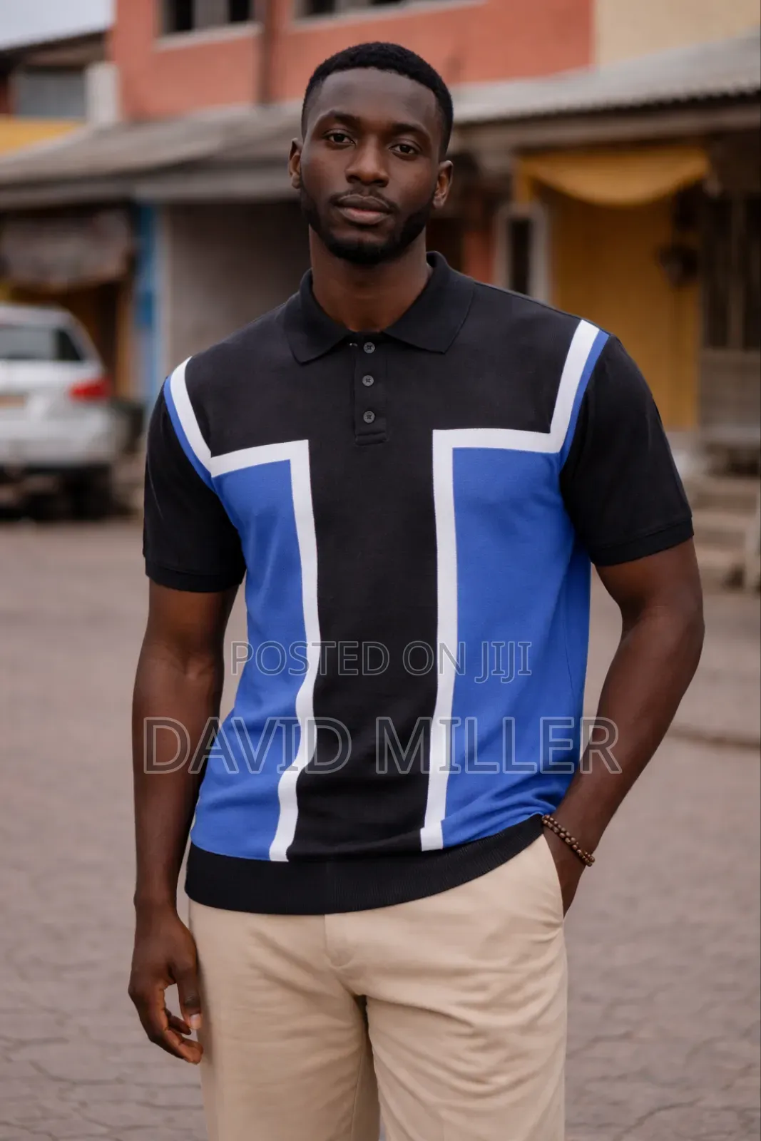 Knitted Polo T Shirt