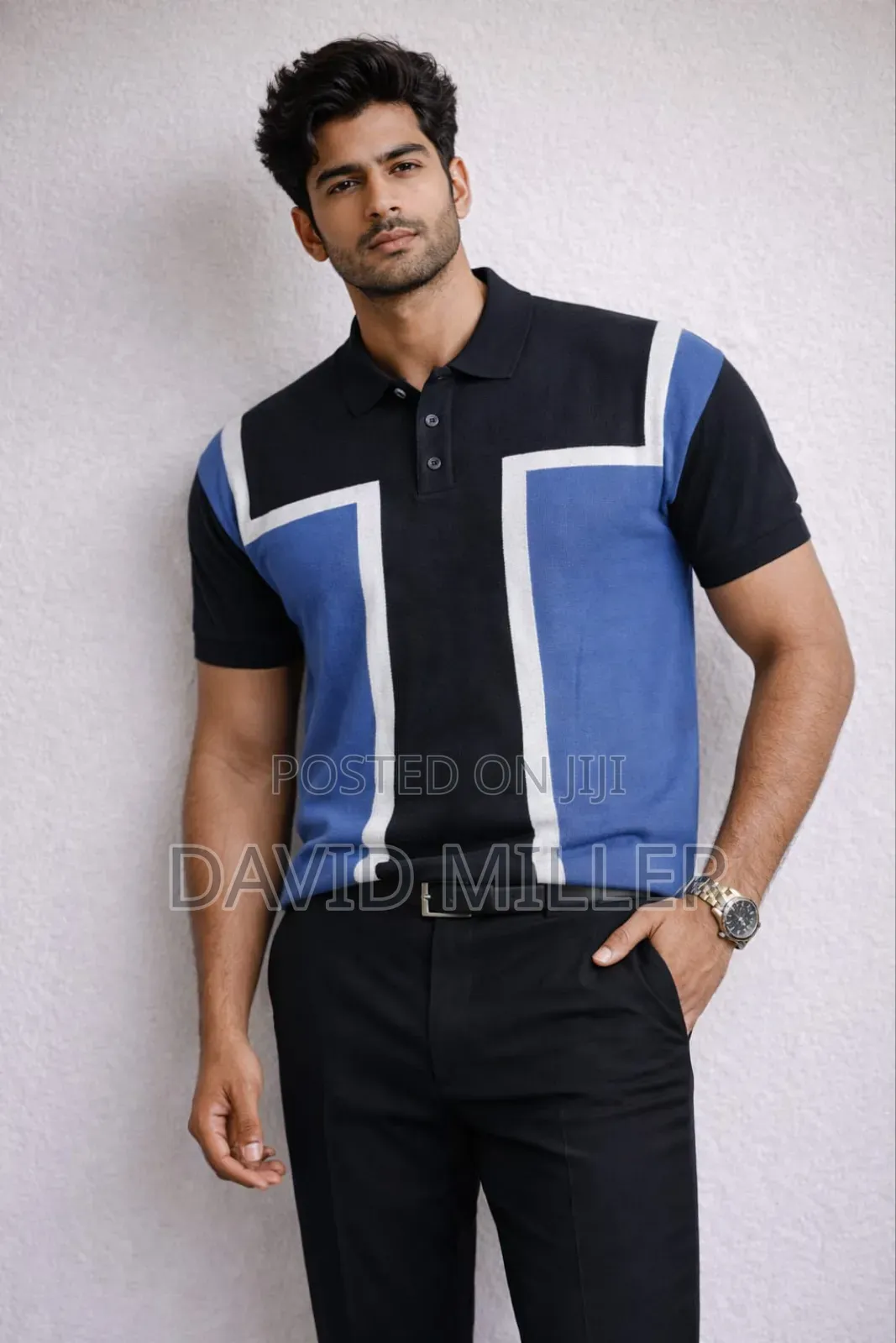 Knitted Polo T Shirt