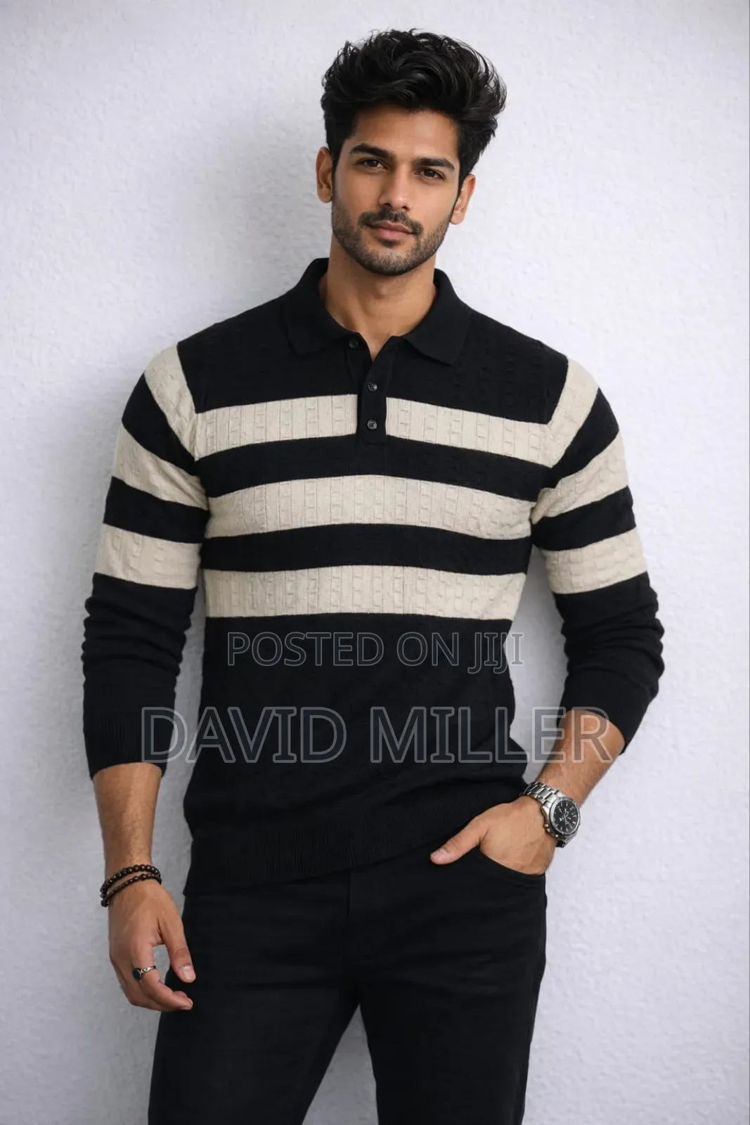 Knitted Polo T Shirt